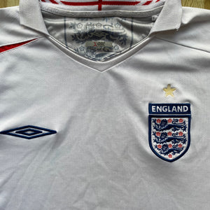 2005 07 ENGLAND HOME FOOTBALL SHIRT - L