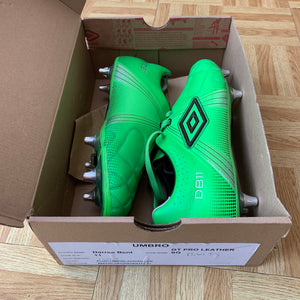 2010 UMBRO SAMPLE PLAYER ISSUE GT PRO 2 SG FOOTBALL BOOTS (DARREN BENT) *IN BOX* - UK 10