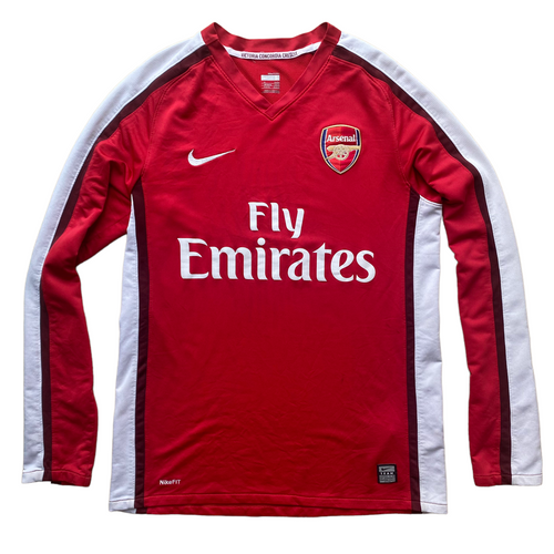 2008 10 Arsenal L/S home football shirt - S (okay)