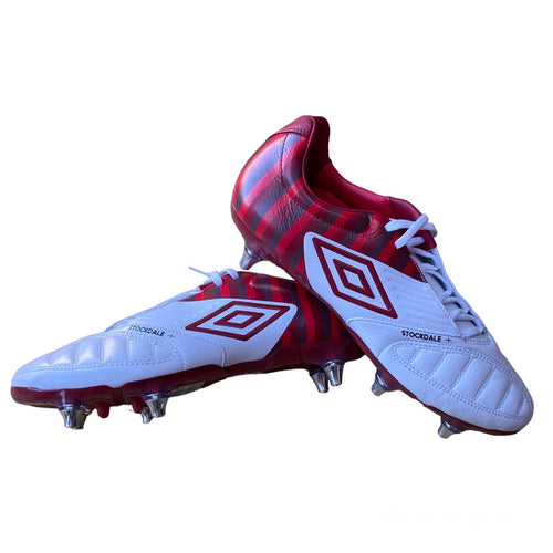 2012 PLAYER ISSUE SAMPLE GEOMETRA PRO A FOOTBALL BOOTS (DAVID STOCKDALE) SG - 10.5