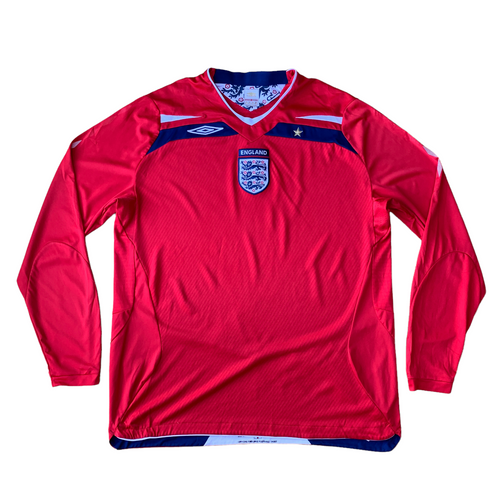 2008 10 ENGLAND LS AWAY FOOTBALL SHIRT - XL