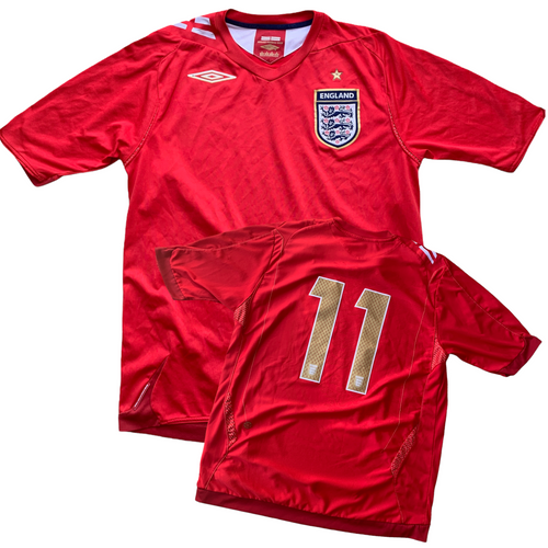 2006 08 ENGLAND AWAY FOOTBALL SHIRT #11 - L