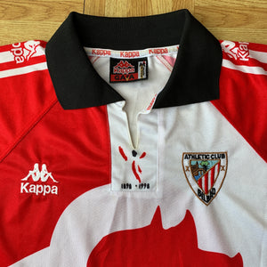 1997 98 Athletic Bilbao Centenary home football shirt Kappa  - M