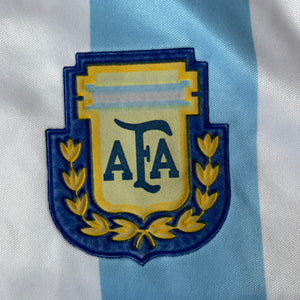 1990 91 ARGENTINA HOME FOOTBALL SHIRT - M