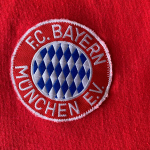1989 91 BAYERN MUNICH L/S HOME FOOTBALL SHIRT - M / L