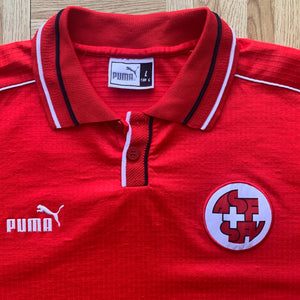 1999 00 SWITZERLAND HOME FOOTBALL SHIRT - L