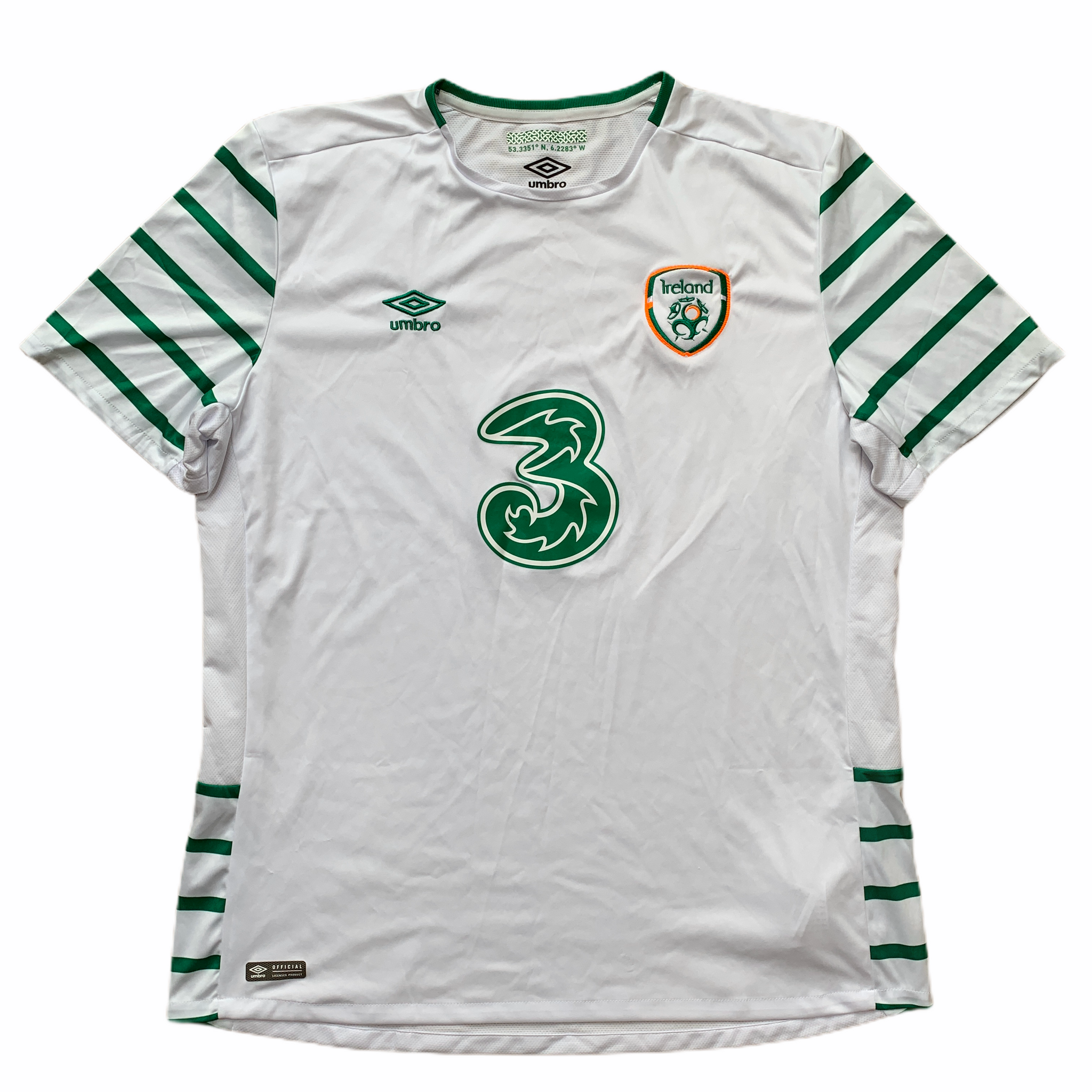 2016 17 IRELAND AWAY FOOTBALL SHIRT XXL buysellfootballshirts