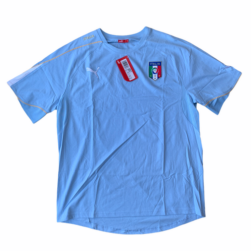 ITALY COTTON TEE ‘POWDER BLUE’ FOOTBALL T-SHIRT *BNWT* - XL